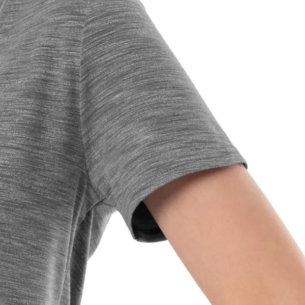 imageFruit of the Loom Womens Short Sleeve Tee and Pant 2 Piece Sleep Pajama SetHeather Grey
