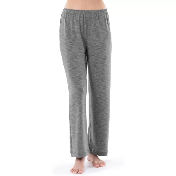 imageFruit of the Loom Womens Short Sleeve Tee and Pant 2 Piece Sleep Pajama SetHeather Grey