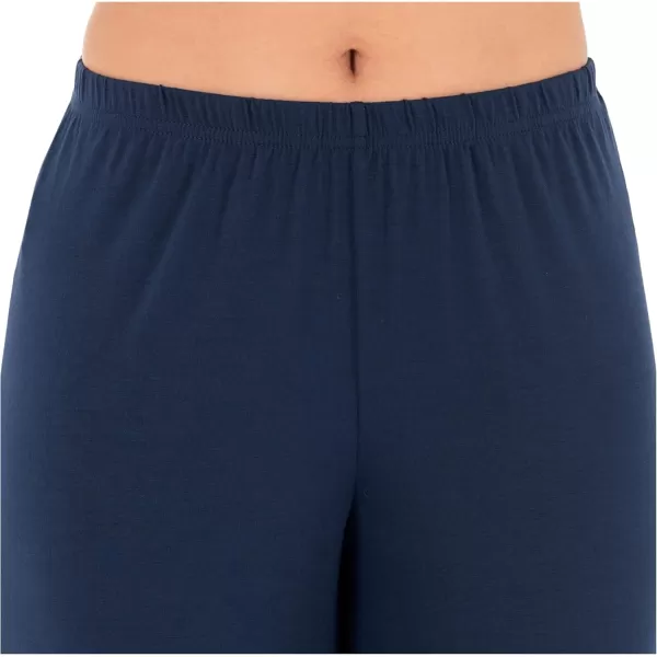 imageFruit of the Loom Womens Short Sleeve Tee and Pant 2 Piece Sleep Pajama SetMidnight Blue