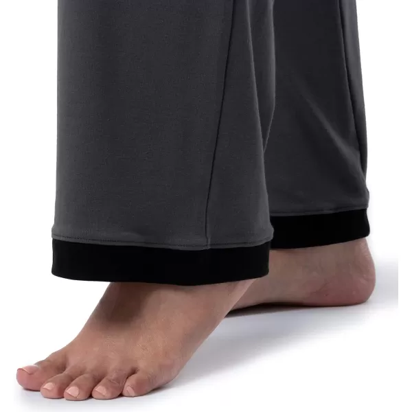 imageFruit of the Loom Womens Short Sleeve Tee and Pant 2 Piece Sleep Pajama SetSoft Grey
