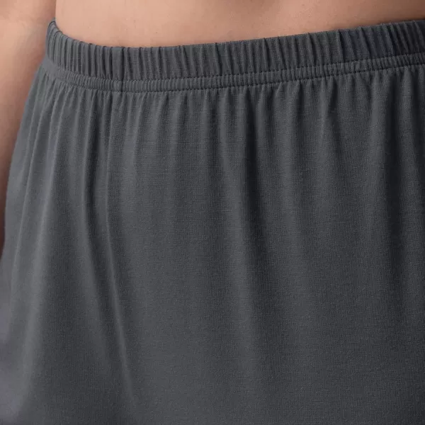 imageFruit of the Loom Womens Short Sleeve Tee and Pant 2 Piece Sleep Pajama SetSoft Grey