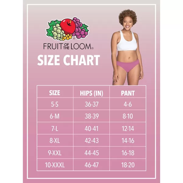 imageFruit of the Loom Womens Underwear Pima Cotton Blend Fabric Super Smooth Raw Cut EdgesCheeky Bikini  3 Pack  PurpleGreenSilver