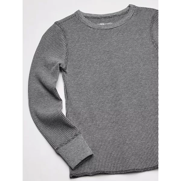 imageFruit of the Loom boys Premium 2pack Thermal Waffle Crew TopHeather GreystoneNatural