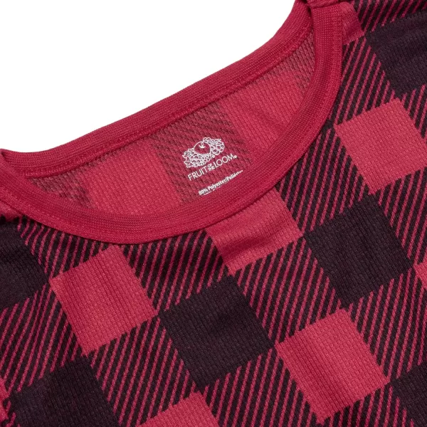 imageFruit of the Loom boys Premium Thermal Waffle Underwear SetBuffalo Check