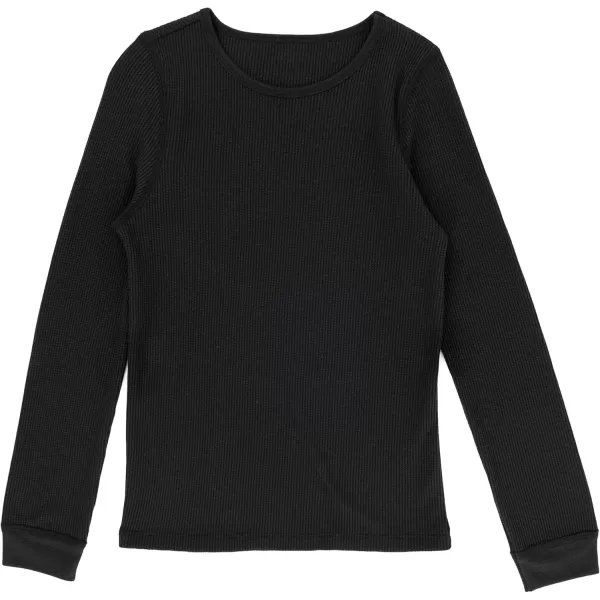 imageFruit of the Loom girls Premium Thermal Waffle Underwear SetBlack