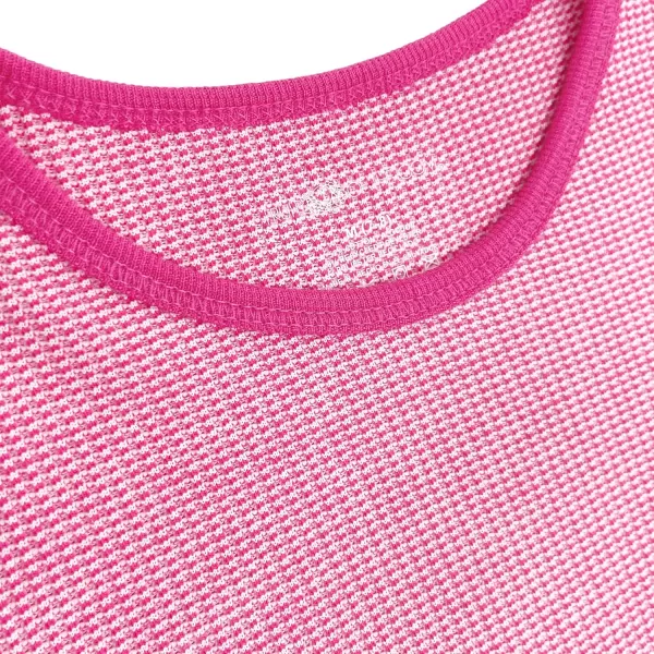 imageFruit of the Loom girls Premium Thermal Waffle Underwear SetWhiteFuchsia Burst
