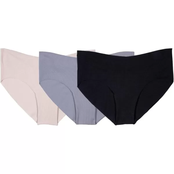 Hipster - 3 Pack - Nude/Silver/Black