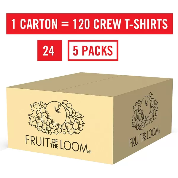 imageFruit of the Loom Boys Cotton White T ShirtT Shirt  Boys  120 Pack  White