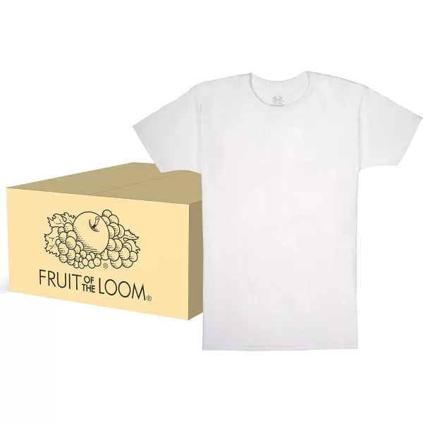 imageFruit of the Loom Boys Cotton White T ShirtT Shirt  Boys  120 Pack  White
