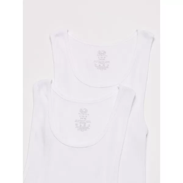 imageFruit of the Loom Boys Eversoft Cotton Undershirts T Shirts ampamp Tank TopsToddler  5 Pack  White