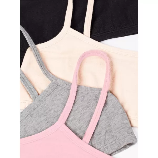 imageFruit of the Loom Girls Spaghetti Strap Sports BraBlushingGrey HeatherBlackNude