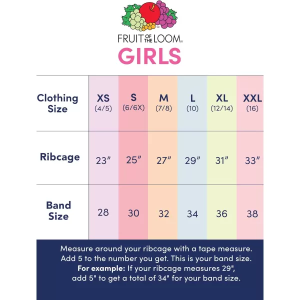 imageFruit of the Loom Girls Spaghetti Strap Sports BraMiami PinkSunset CoralRose ShadowWhite