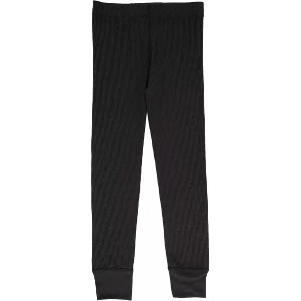 imageFruit of the Loom boys Premium 2pack Thermal Waffle BottomBlackHeather Greystone