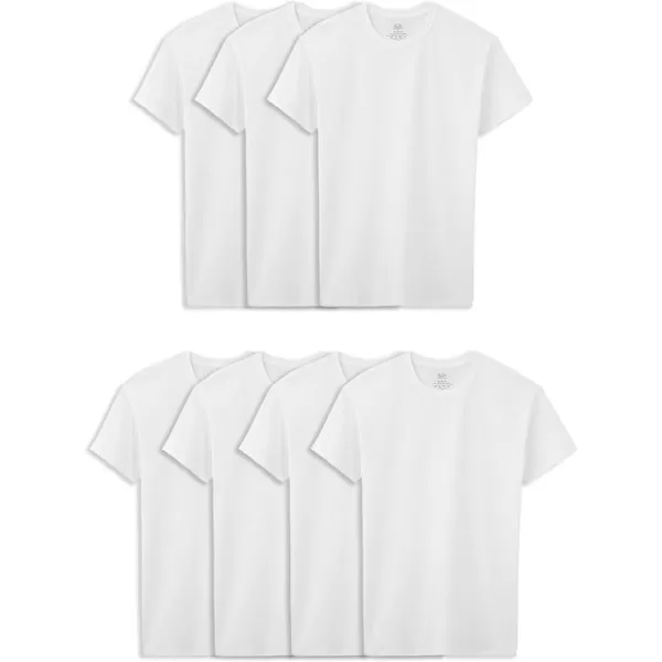 imageFruit of the Loom Boys Cotton White T ShirtT Shirt  Boys  7 Pack  White