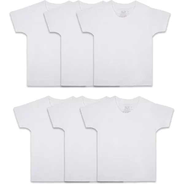 imageFruit of the Loom Boys Cotton White T ShirtT Shirt  Toddler  6 Pack  White