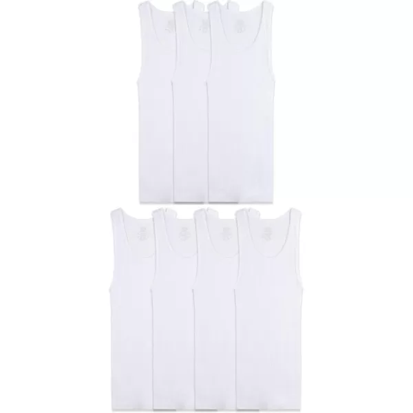 imageFruit of the Loom Boys Cotton White T ShirtTank  Boys  7 Pack  White