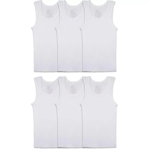 imageFruit of the Loom Boys Cotton White T ShirtTank  Toddler  6 Pack  White
