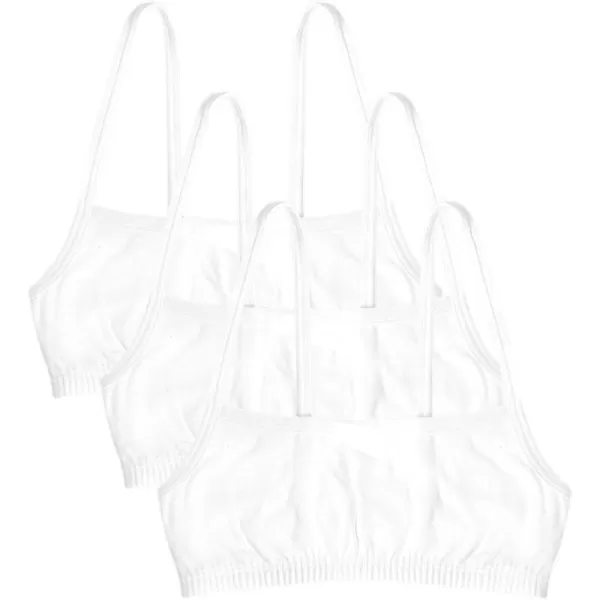 imageFruit of the Loom Girls Spaghetti Strap Sports BraWhiteWhiteWhite