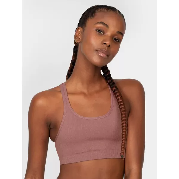 imageFruit of the Loom A Fresh Collection So Sporty 2Pack Womens Seamless Racerback Croptop BrasPremium PlumBlack Hue