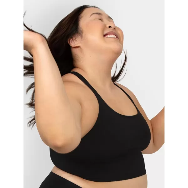 imageFruit of the Loom A Fresh Collection So Sporty 2Pack Womens Seamless Racerback Croptop BrasSugar PlumBlack Hue