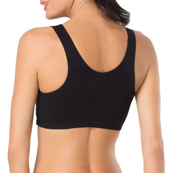imageFruit of the Loom Womens Built Up Tank Style Sports BraBlackWhiteHeather Grey