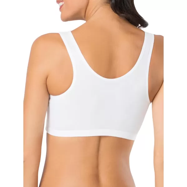 imageFruit of the Loom Womens Built Up Tank Style Sports BraBlackWhiteHeather Grey