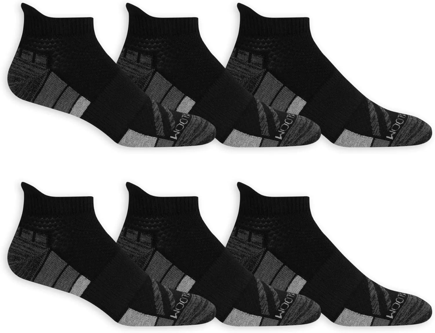 imageFruit of the Loom Mens Breathable Performance Ankle SocksLow Cut  Black