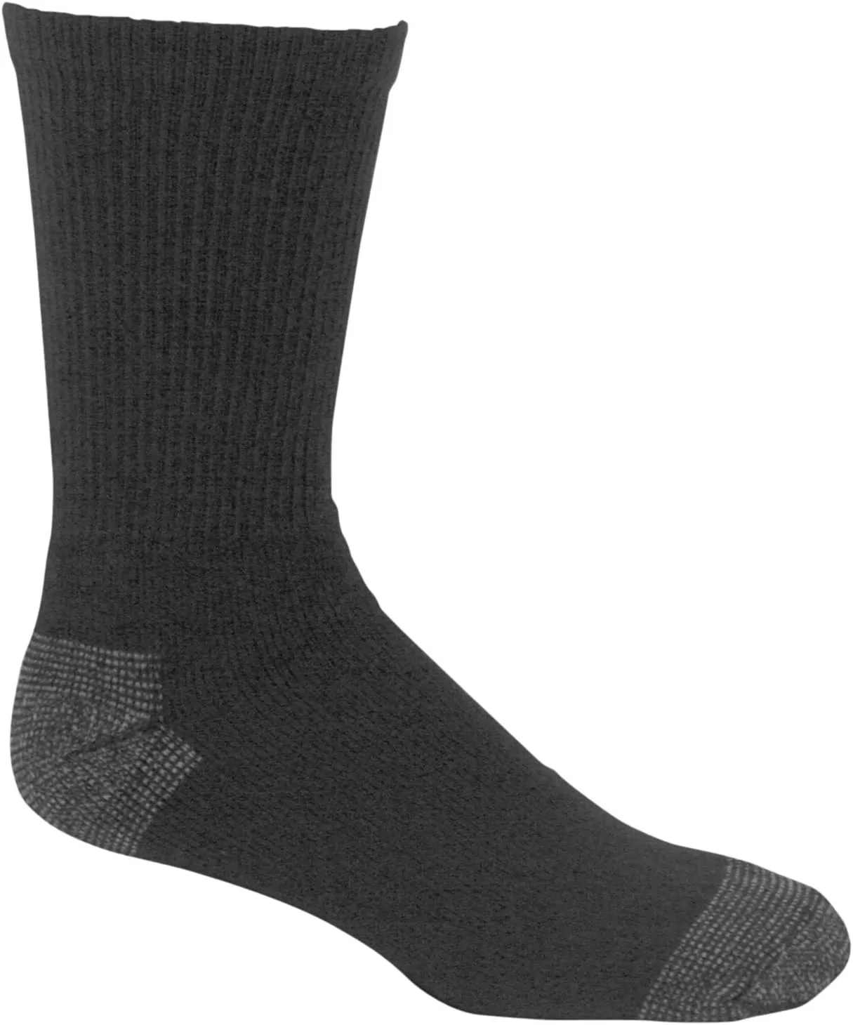 imageFruit of the Loom Mens Essential 6 Pair Pack Casual Socks with Cushion and Arch SupportBlack