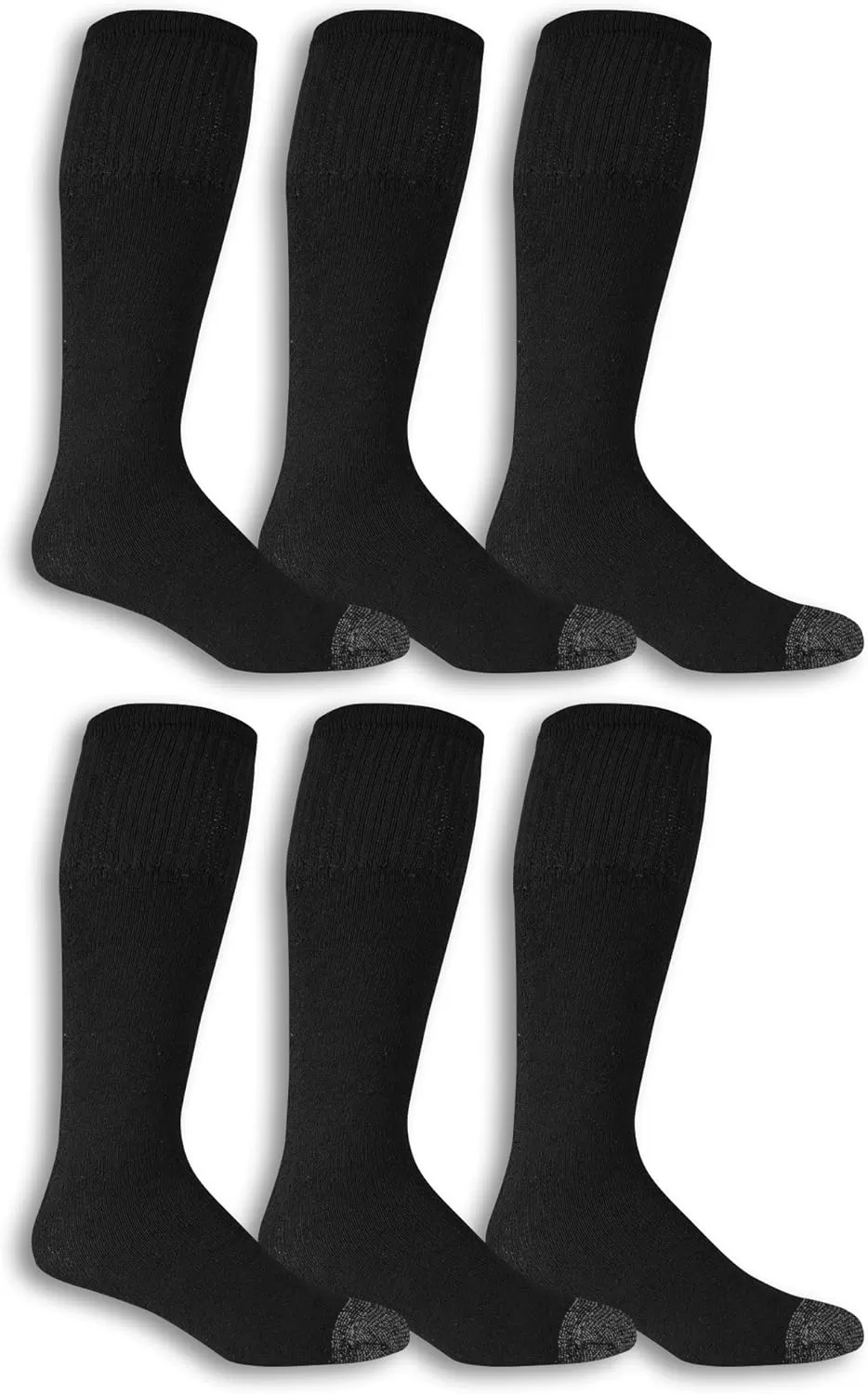 imageFruit of the Loom Mens Workgear Durable Tube Socks with Arch SupportBlack 10 Pack