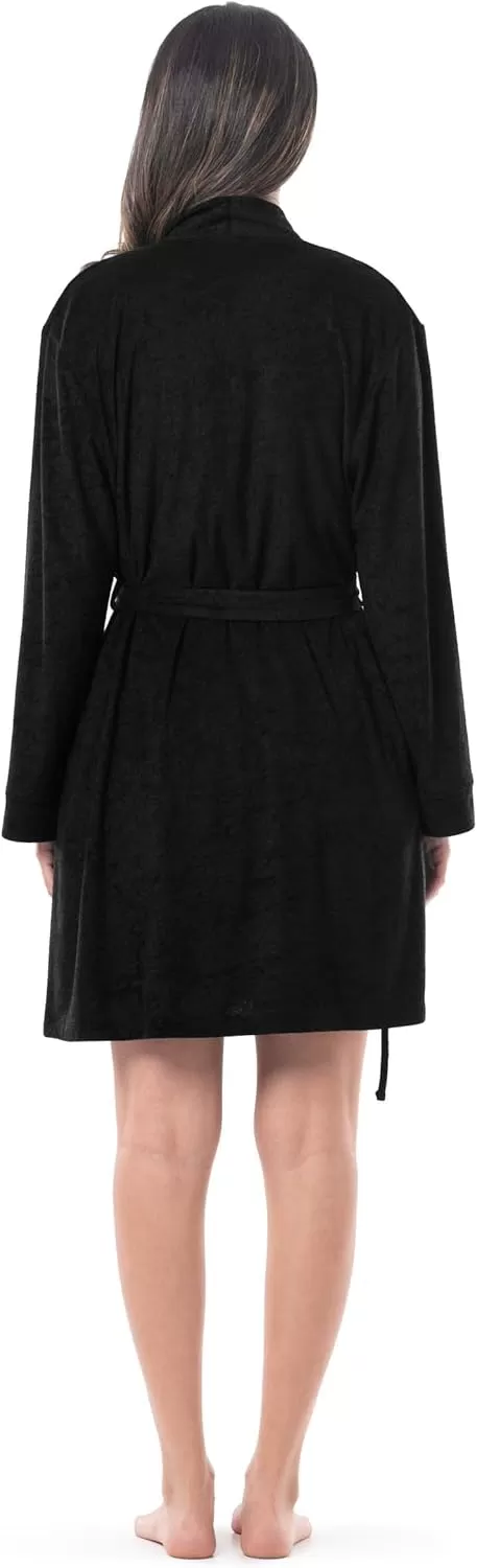 imageFruit of the Loom Womens Beyondsoft Sleep Chemise and Robe SetBlack