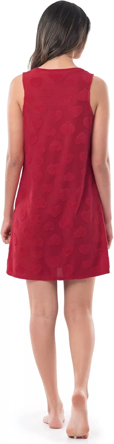 imageFruit of the Loom Womens Beyondsoft Sleep Chemise and Robe SetRadiant Red