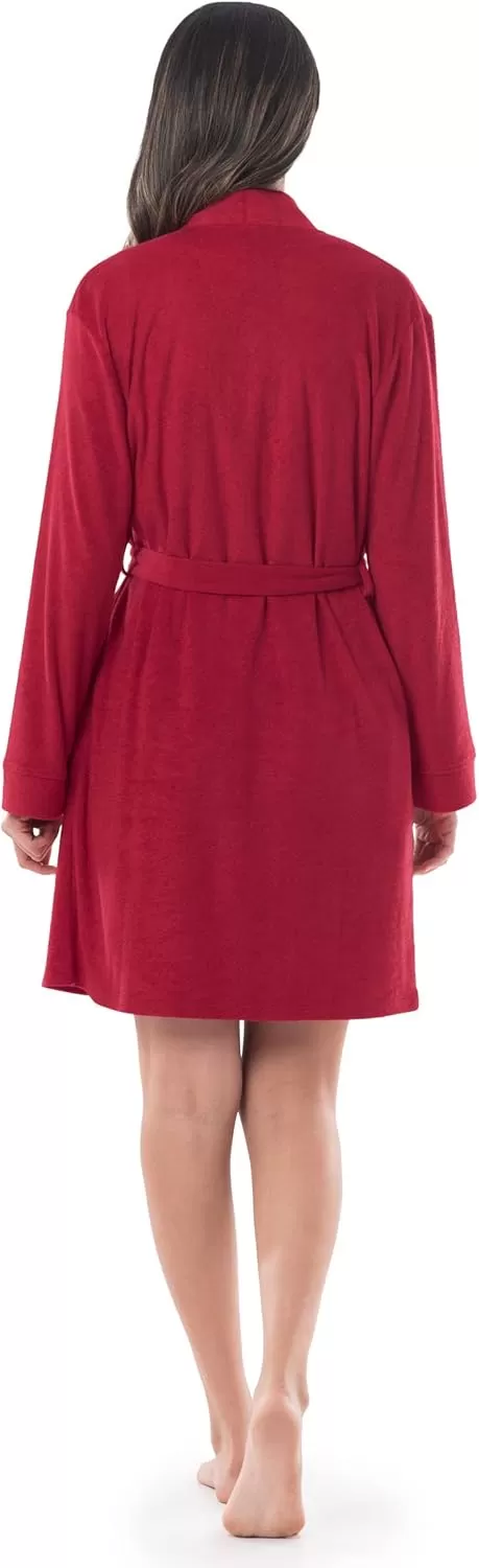 imageFruit of the Loom Womens Beyondsoft Sleep Chemise and Robe SetRadiant Red