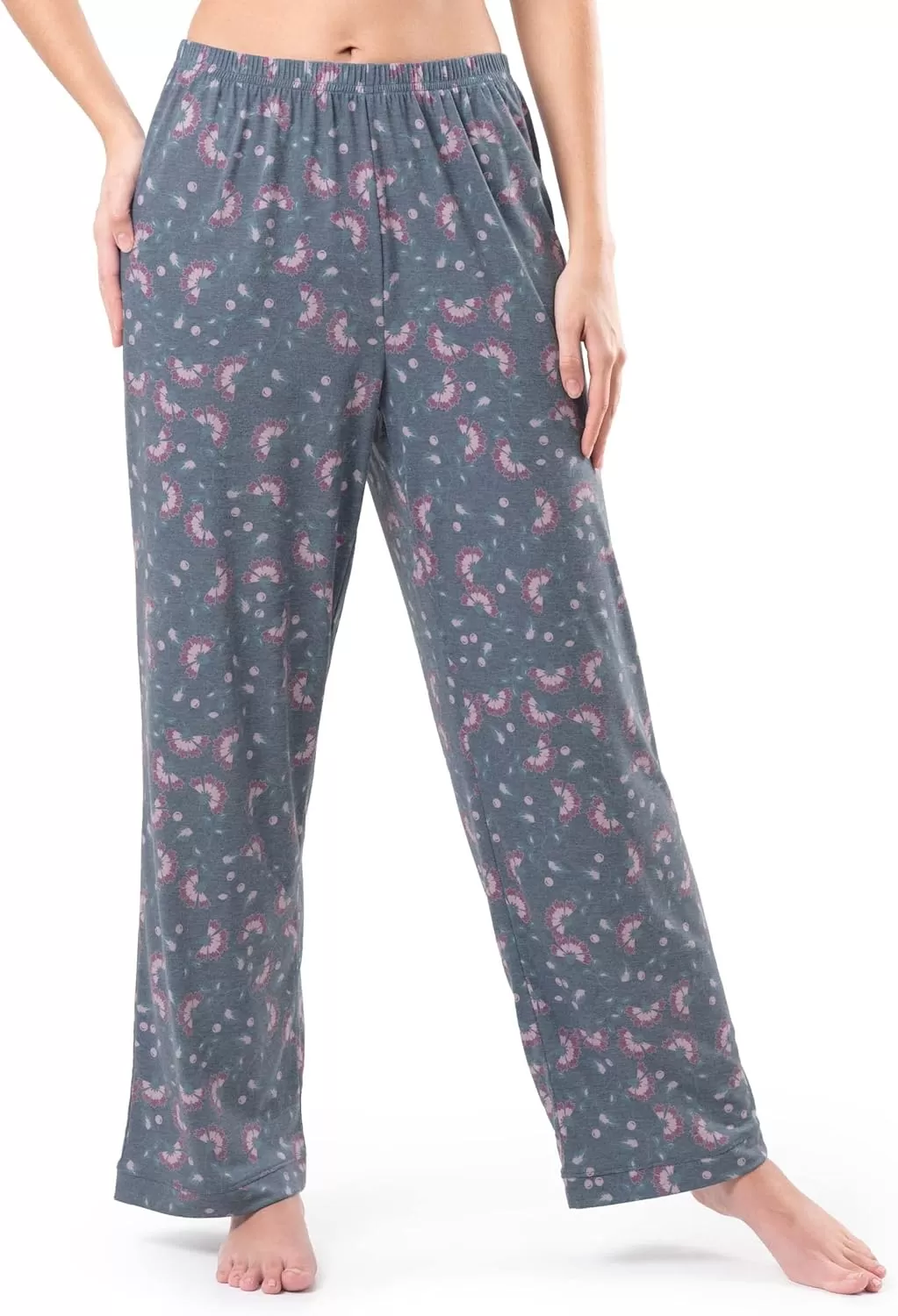 imageFruit of the Loom womens Breathable Tank Top Pant and Cardigan Sleep SetFloral Print