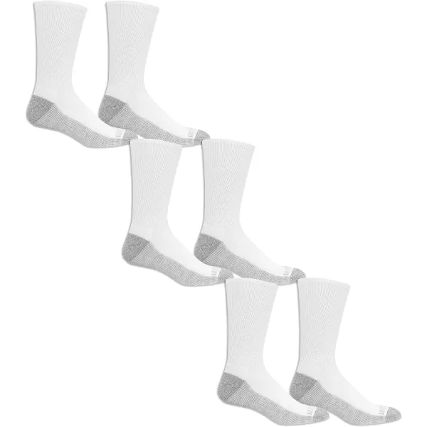 imageFruit of the Loom Mens Everyday Lightweight Sport Crew Socks 6 PackWhite