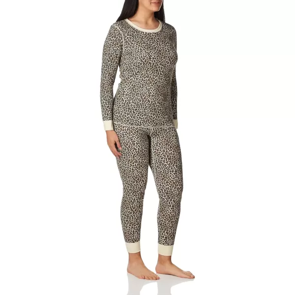 imageFruit of the Loom womens Micro Waffle Premium Thermal SetAnimal Print