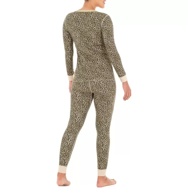 imageFruit of the Loom womens Micro Waffle Premium Thermal SetAnimal Print