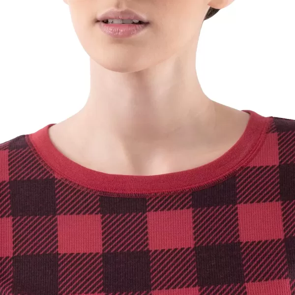 imageFruit of the Loom womens Micro Waffle Premium Thermal SetBuffalo Plaid