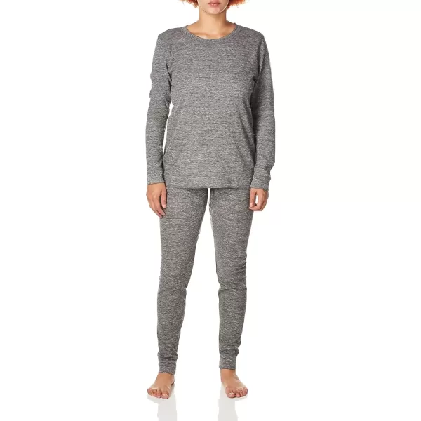 imageFruit of the Loom womens Micro Waffle Premium Thermal SetSmoke Heather