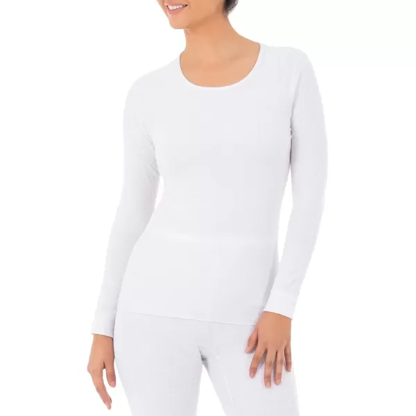 imageFruit of the Loom womens Micro Waffle Premium Thermal SetWhite