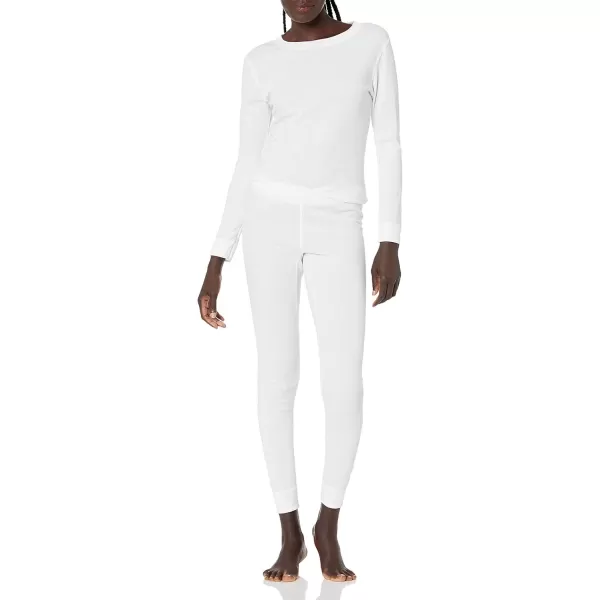 imageFruit of the Loom womens Micro Waffle Premium Thermal SetWhite