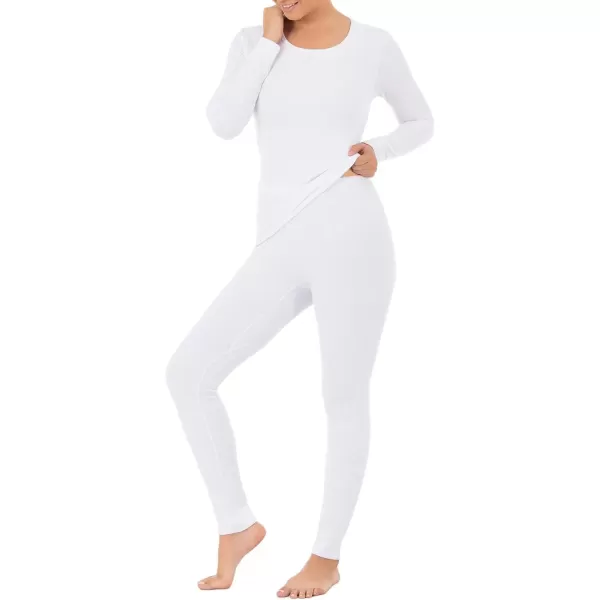 imageFruit of the Loom womens Micro Waffle Premium Thermal SetWhite