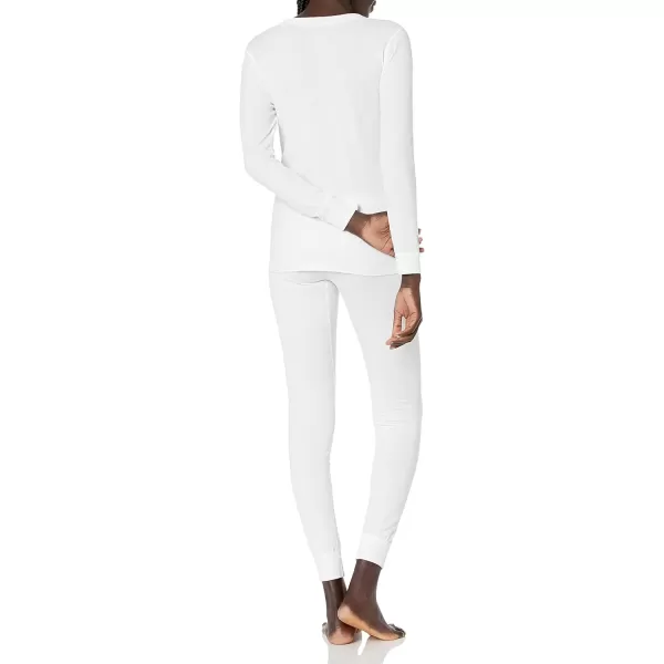 imageFruit of the Loom womens Micro Waffle Premium Thermal SetWhite