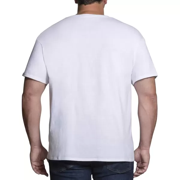 imageFruit of the Loom Mens Big and Tall Tagfree UndershirtsBig Man  Crew  3 Pack
