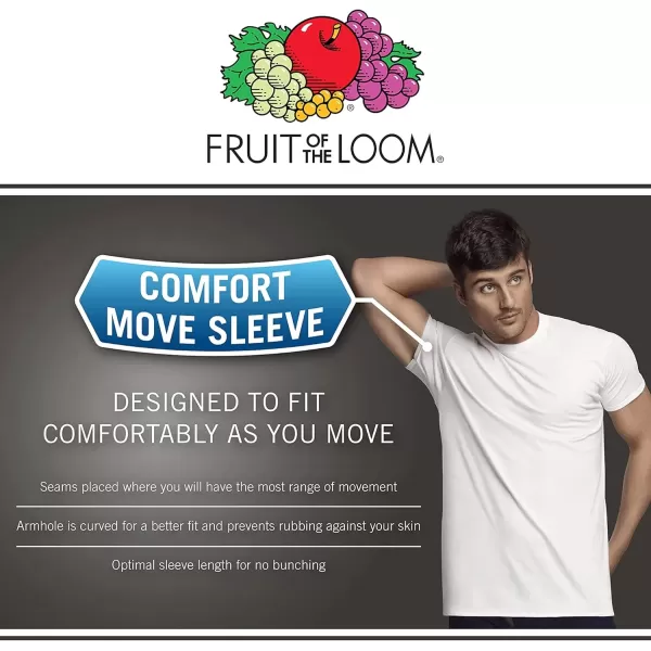 imageFruit of the Loom Mens Big and Tall Tagfree UndershirtsBig Man  Crew  3 Pack