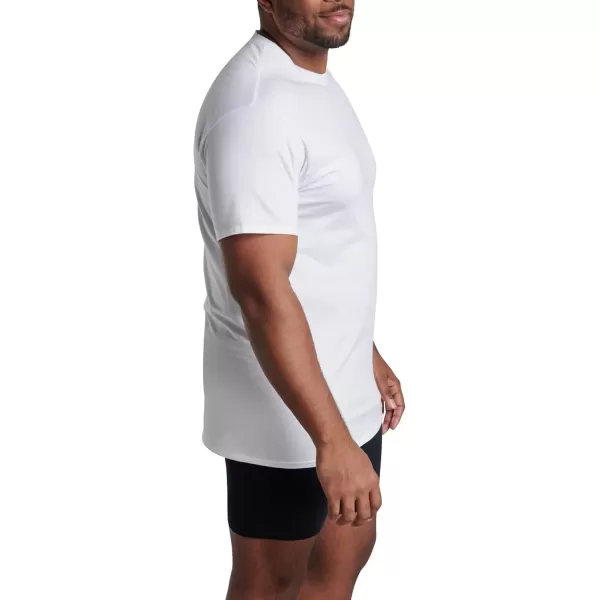 imageFruit of the Loom Mens Big and Tall Tagfree UndershirtsTall Man  Crew  3 Pack