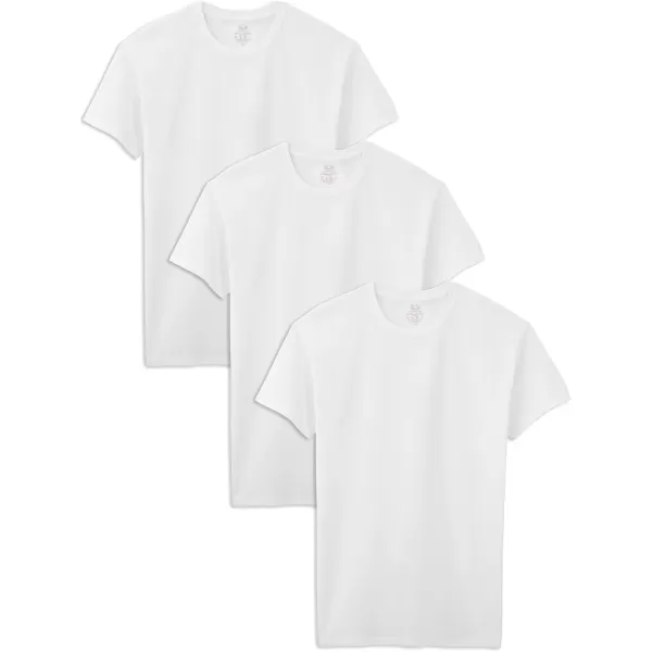 imageFruit of the Loom Mens Big and Tall Tagfree UndershirtsTall Man  Crew  3 Pack