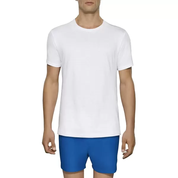 imageFruit of the Loom Mens Big and Tall Tagfree UndershirtsTall Man  Crew  3 Pack