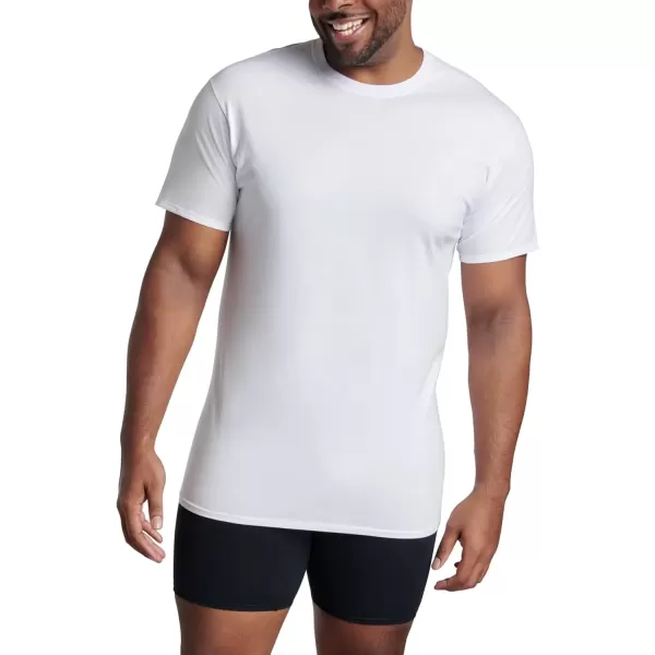 imageFruit of the Loom Mens Big and Tall Tagfree UndershirtsTall Man  Crew  3 Pack