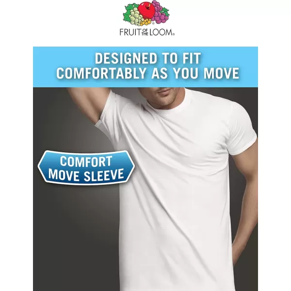 imageFruit of the Loom Mens Eversoft Cotton Stay Tucked Crew TshirtRegular  6 Pack  Colors May Vary