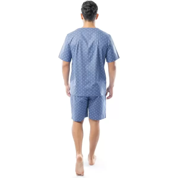 imageFruit of the Loom mens Broadcloth Short Sleeve Pajama SetMedium Blue